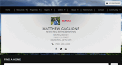 Desktop Screenshot of gaglionerealestate.com